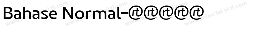 Bahase Normal字体转换